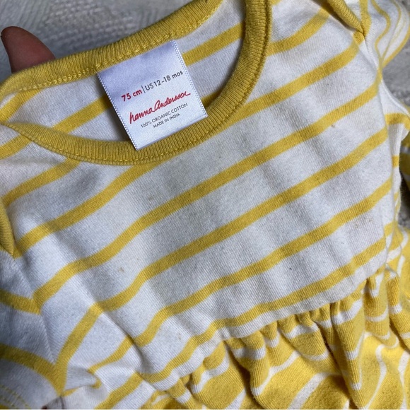 Bundle of 2 Hanna Andersson Matching Dress & Bloomer Toddler Outfits Size 18m - Picture 4 of 7